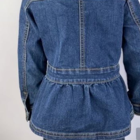 Vero Blue Denim Snap-Up Jean Jacket 4T - Picture 3 of 13